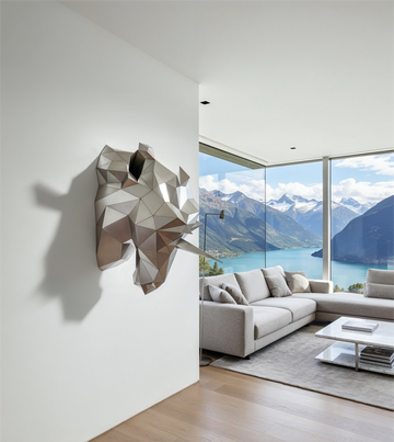 Tête de Licorne Polygonale