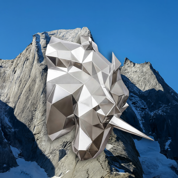 Tête de Licorne Polygonale